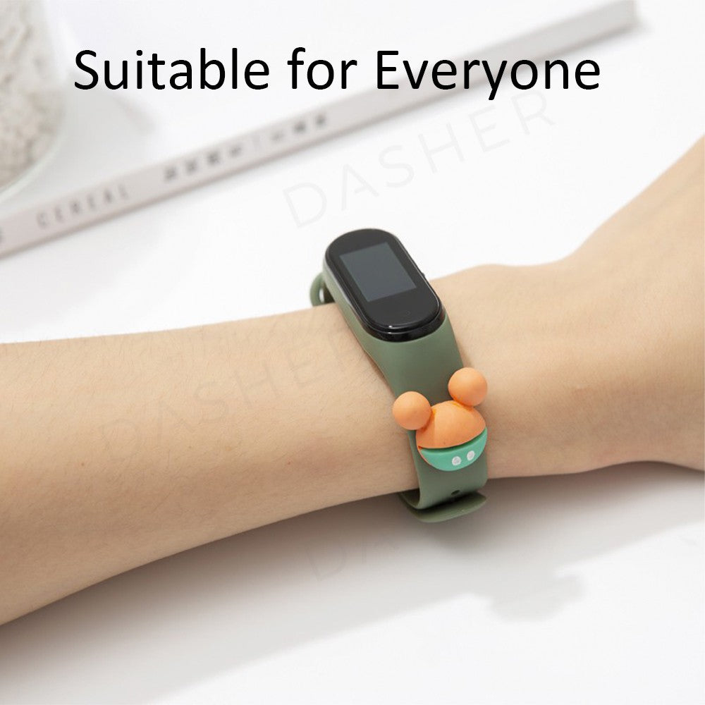3D Cartoon Silicone Strap for Xiaomi Mi Band 5/6 (Series 1)