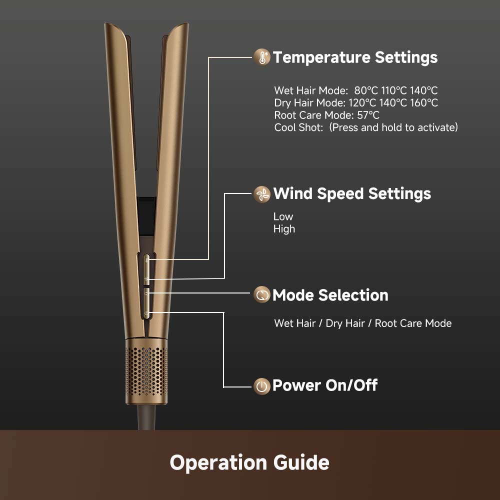 Dreame AeroStraight High-Speed Styler - Gold