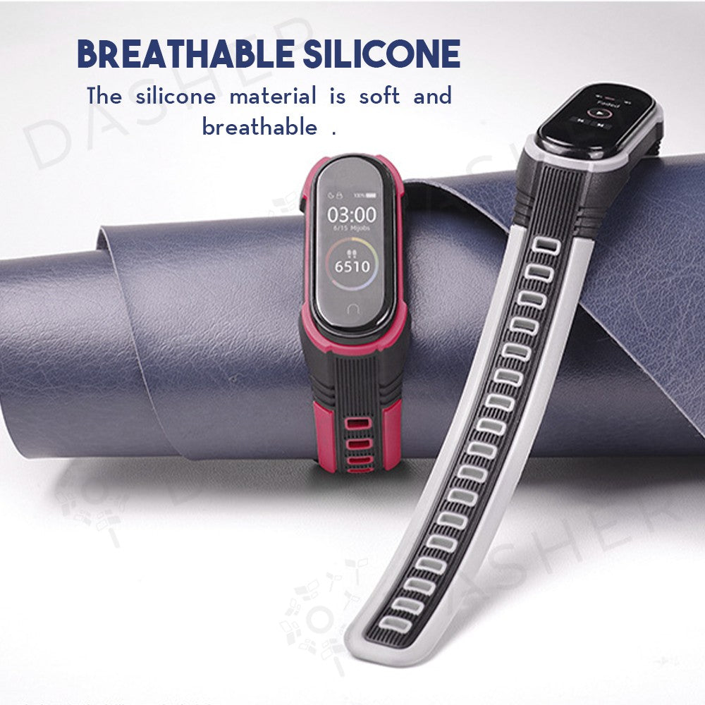 X-Series Double-Colour Silicone Strap for Xiaomi Mi Band 5/6