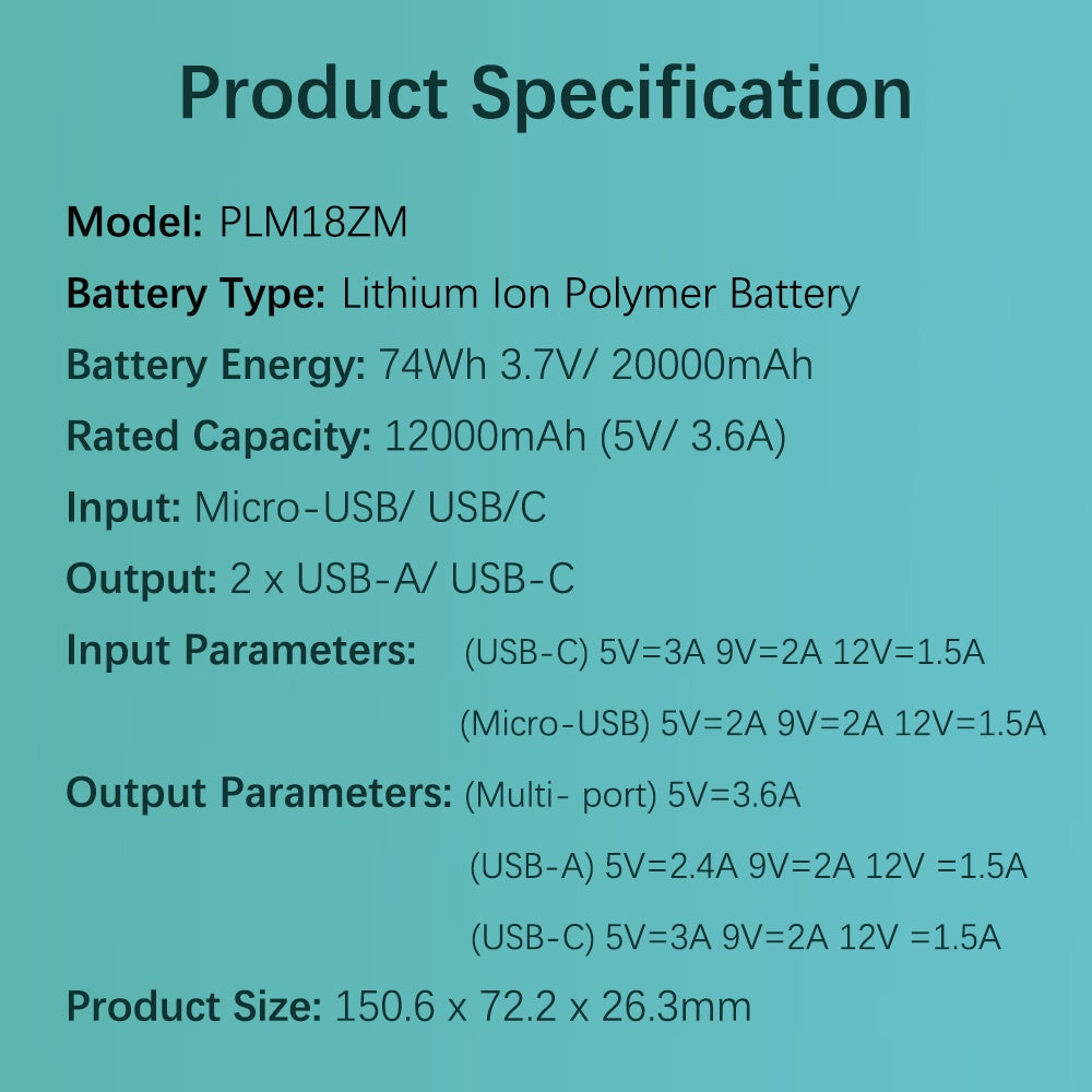 Xiaomi Mi Power Bank 3 20000mAh 18W