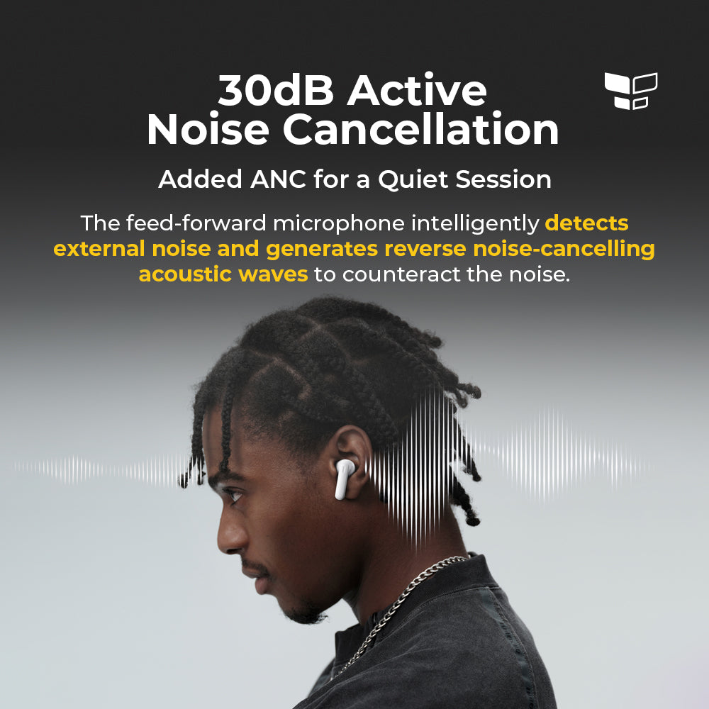 realme Buds T300 True Wireless Earphone 30dB Active Noise Cancelling Bluetooth 5.3 TWS Earphone