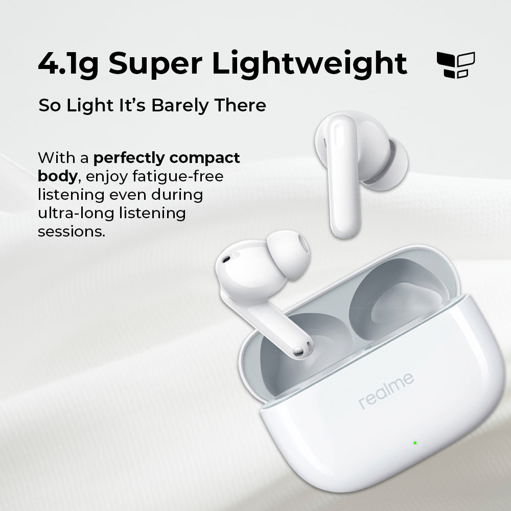 realme Buds T300 True Wireless Earphone 30dB Active Noise Cancelling Bluetooth 5.3 TWS Earphone
