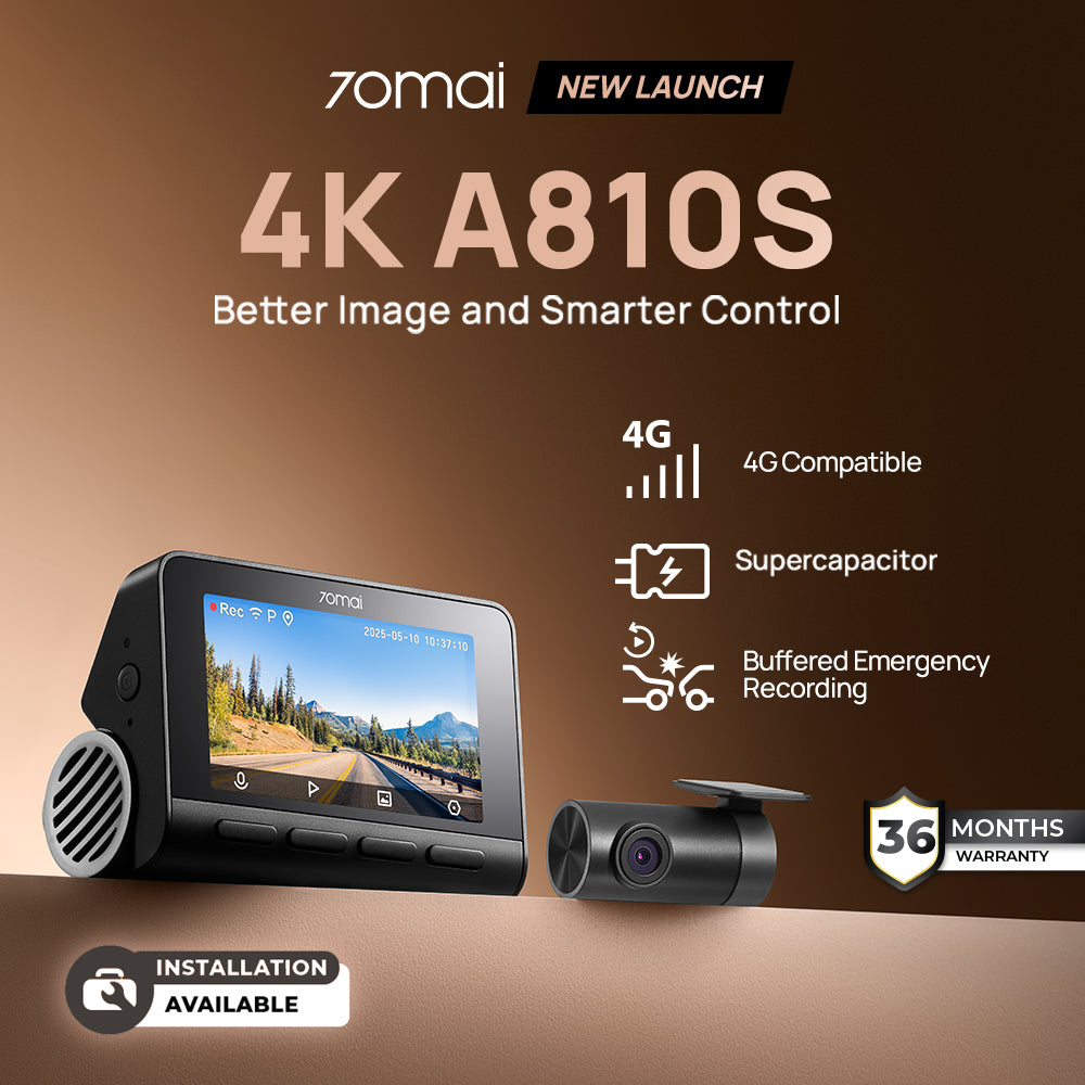 A810S 4K Dashcam 4G