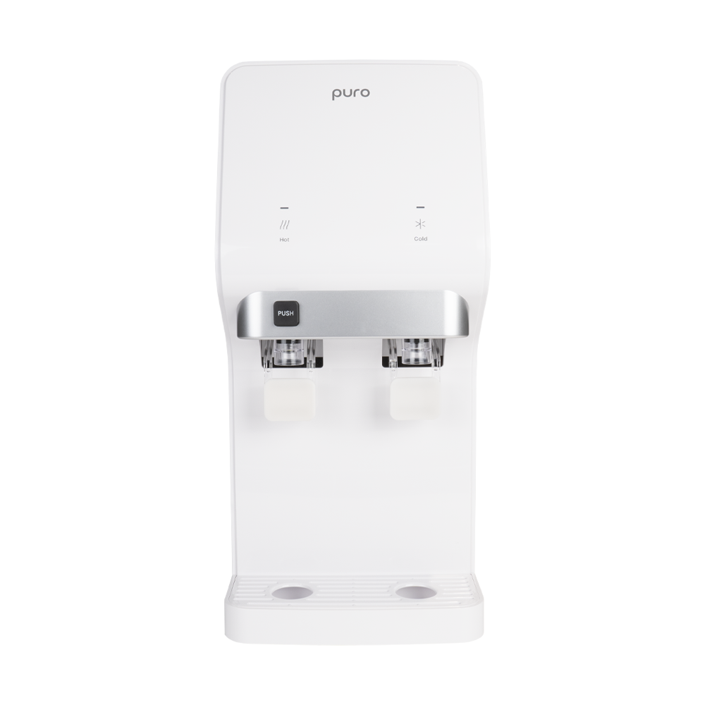 Puro Core UF-Warm/Kalt-Spender mit 4 Stufen, weißes Frontpanel und Push-Taste