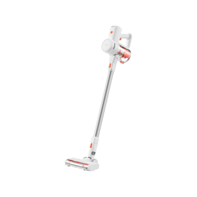 Xiaomi G20 Lite stick vacuum, white with red accents and floor nozzle