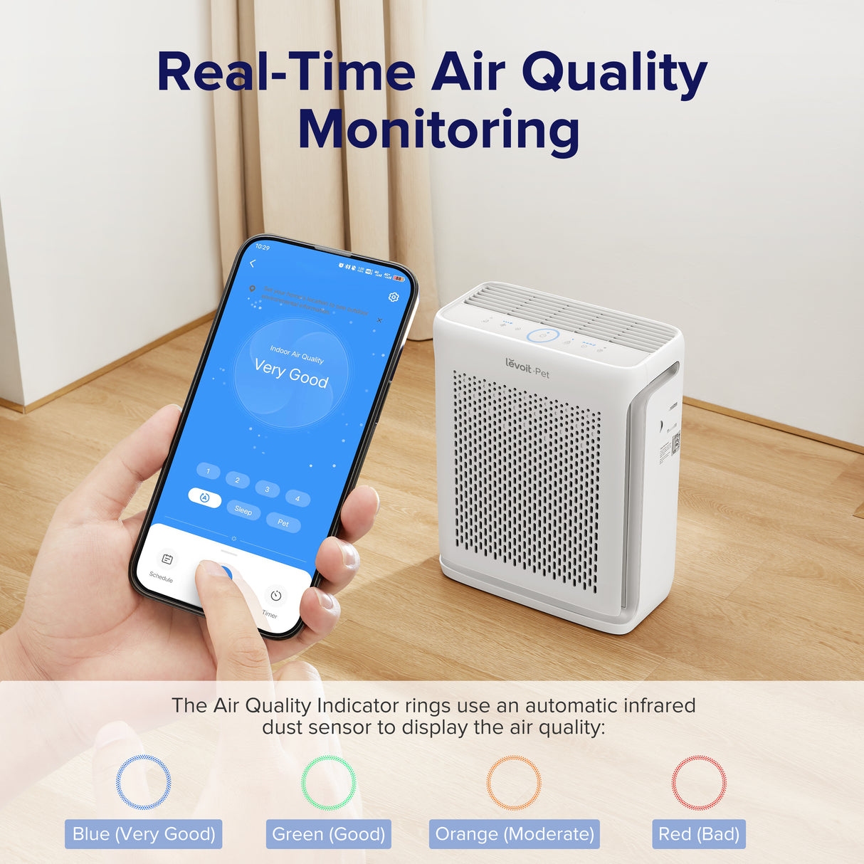 Levoit Vital 100S Pet Care Smart True HEPA Air Purifier