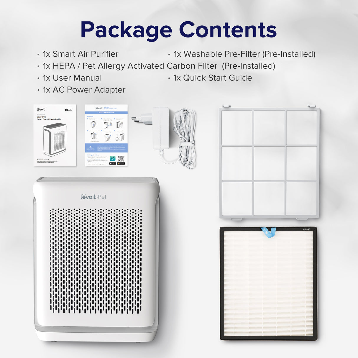 Levoit Vital 100S Pet Care Smart True HEPA Air Purifier
