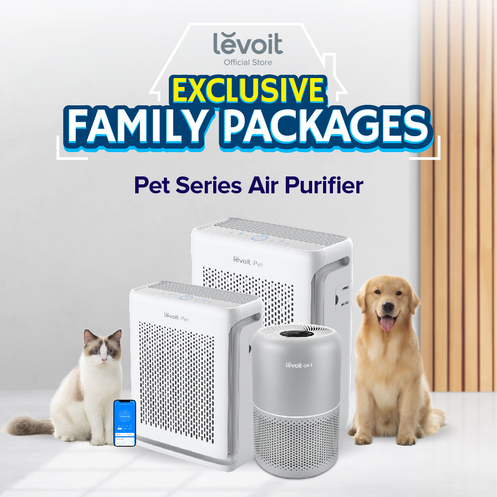 Levoit Exclusive Vital Pet Series Family Package Smart Air Purifier Medical Grade HEPA Filter with Smart App Control