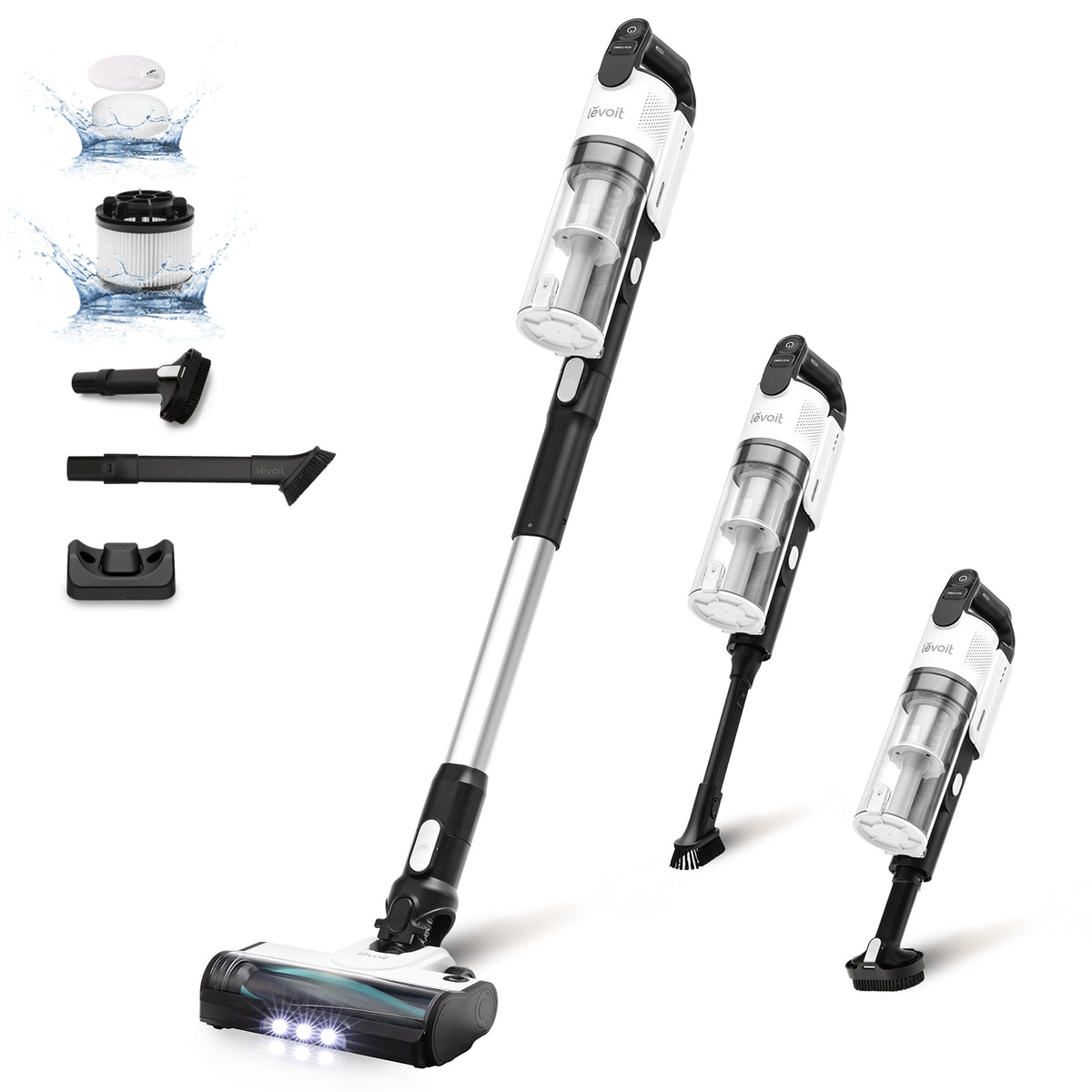 Levoit LVAC-200 Cordless Vacuum Cleaner with Anti Hair Wrap Pet Hair Nozzle 4 in 1 Vacuum Cleaner