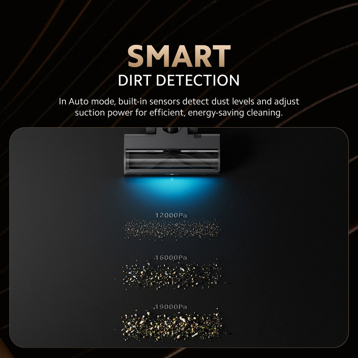Mijia Vacuum Cleaner 4 Pro floor head illuminating dust for smart detection