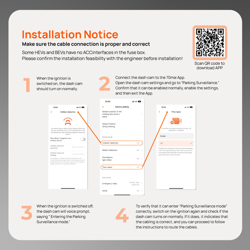 70mai OBD-II Hardwire Kit (Micro-USB/Type-C)