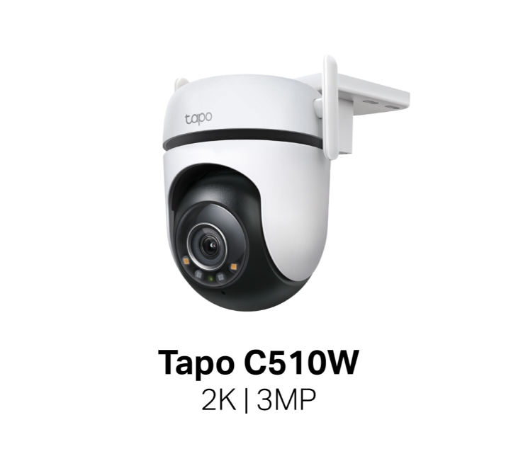 Tapo C510W outdoor dome camera, 2K/3MP, white housing