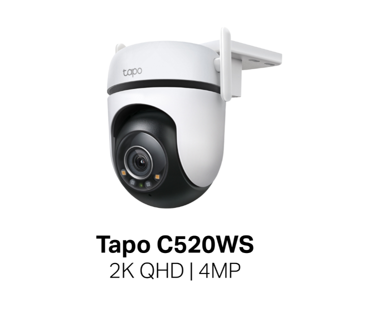 Tapo C520WS outdoor dome camera, 2K QHD/4MP, white housing