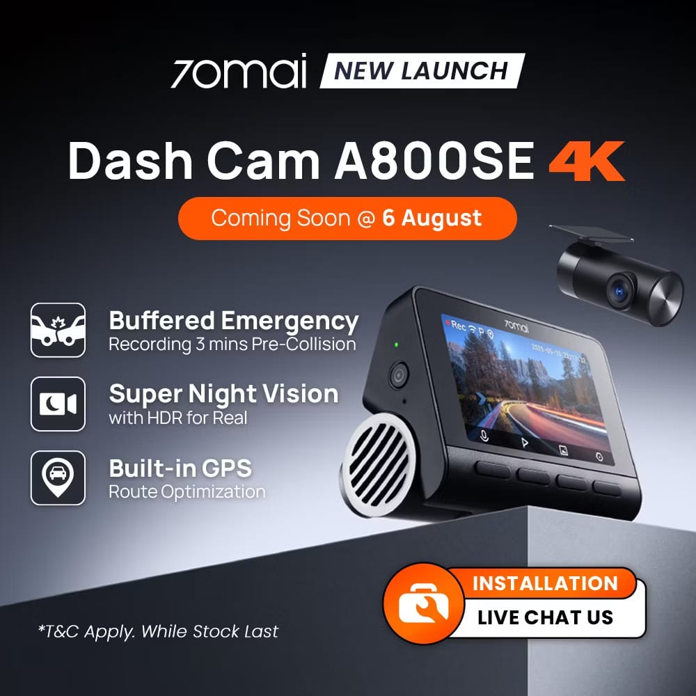 70mai A800SE 4K Dashcam