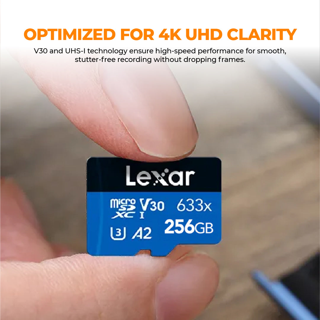 Lexar MicroSDXC High-Performance 633x BLUE Series U3 V30 Memory Card Product vendor