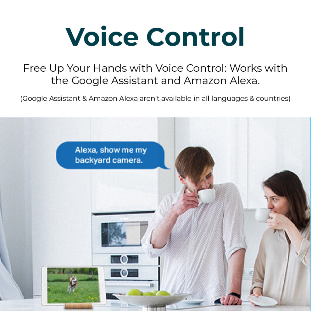 Outdoor Wi‑Fi CCTV voice control for Alexa and Google Assistant