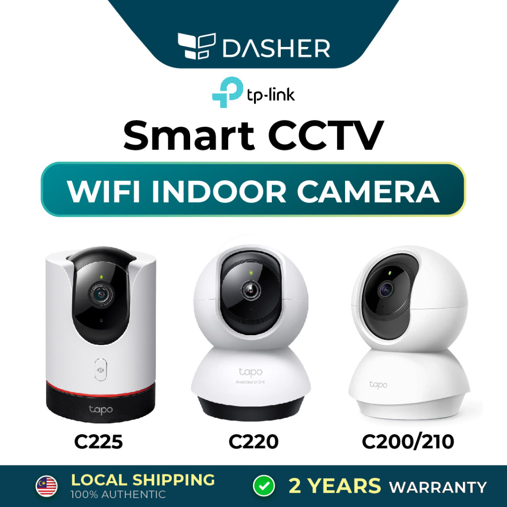 [Wifi indoor camera] TP-Link Tapo CCTV C200 / Tapo C210 C225 Full HD 360  Wireless Wifi Home Security IP Camera CCTV