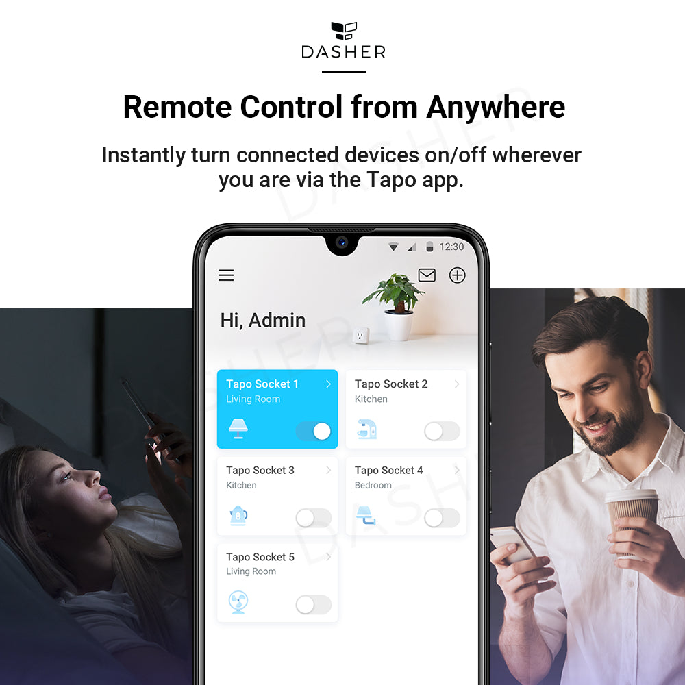 【Safety Smart Plug】TP-LINK TAPO P110 (2PX) MINI SmartPlug, Energy monitor Timer plug, works with Google Home_Wifi_Smart
