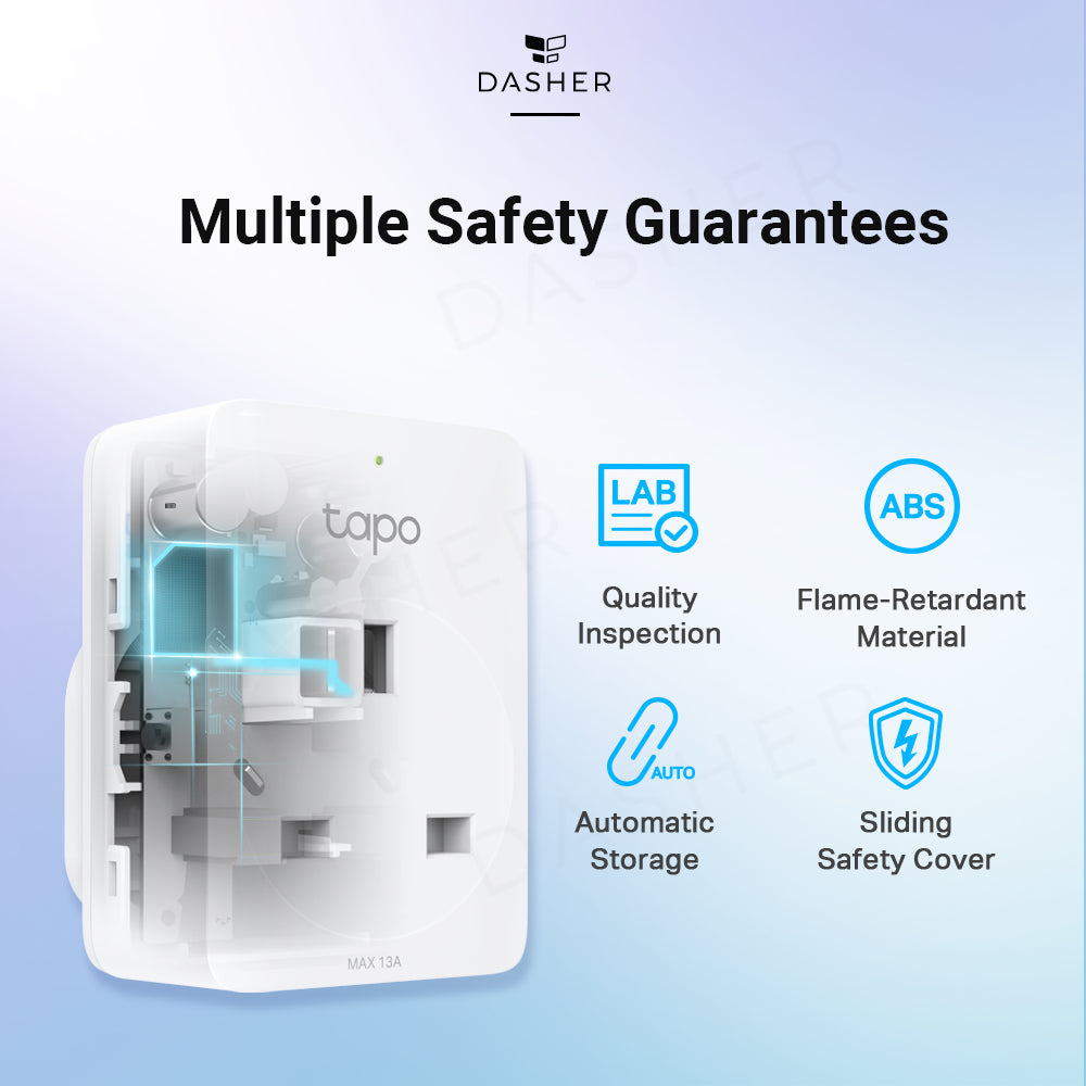 【Safety Smart Plug】TP-LINK TAPO P110 (2PX) MINI SmartPlug, Energy monitor Timer plug, works with Google Home_Wifi_Smart