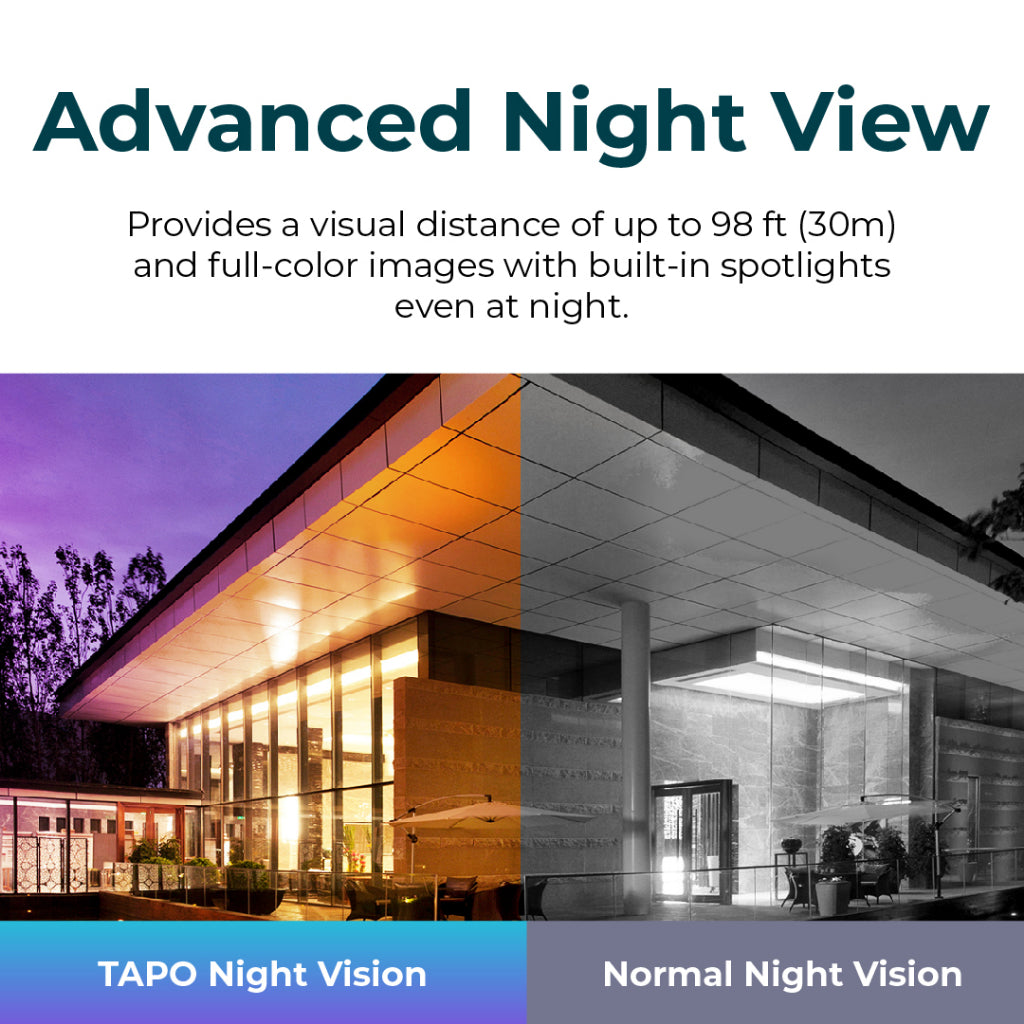 Advanced night view: Tapo night vision vs normal night vision
