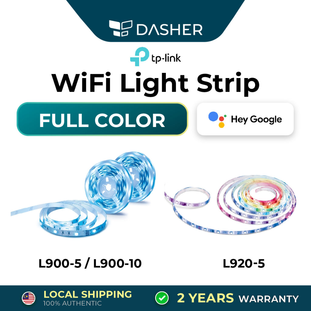 【Easy set up】TP-Link LED Smart WiFi Light Strip, RGB Million Color Lights (Voice Control )Tapo L900-5M , RGBL920