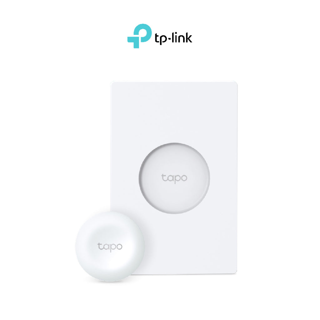 Tapo smart remote dimmer switch: two white circular buttons on a base