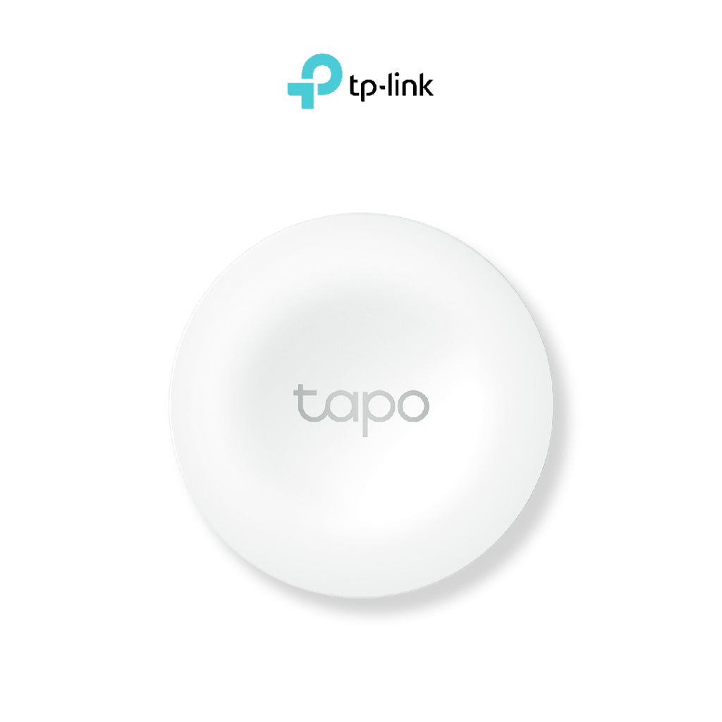 Tapo smart button, close-up of the white circular remote