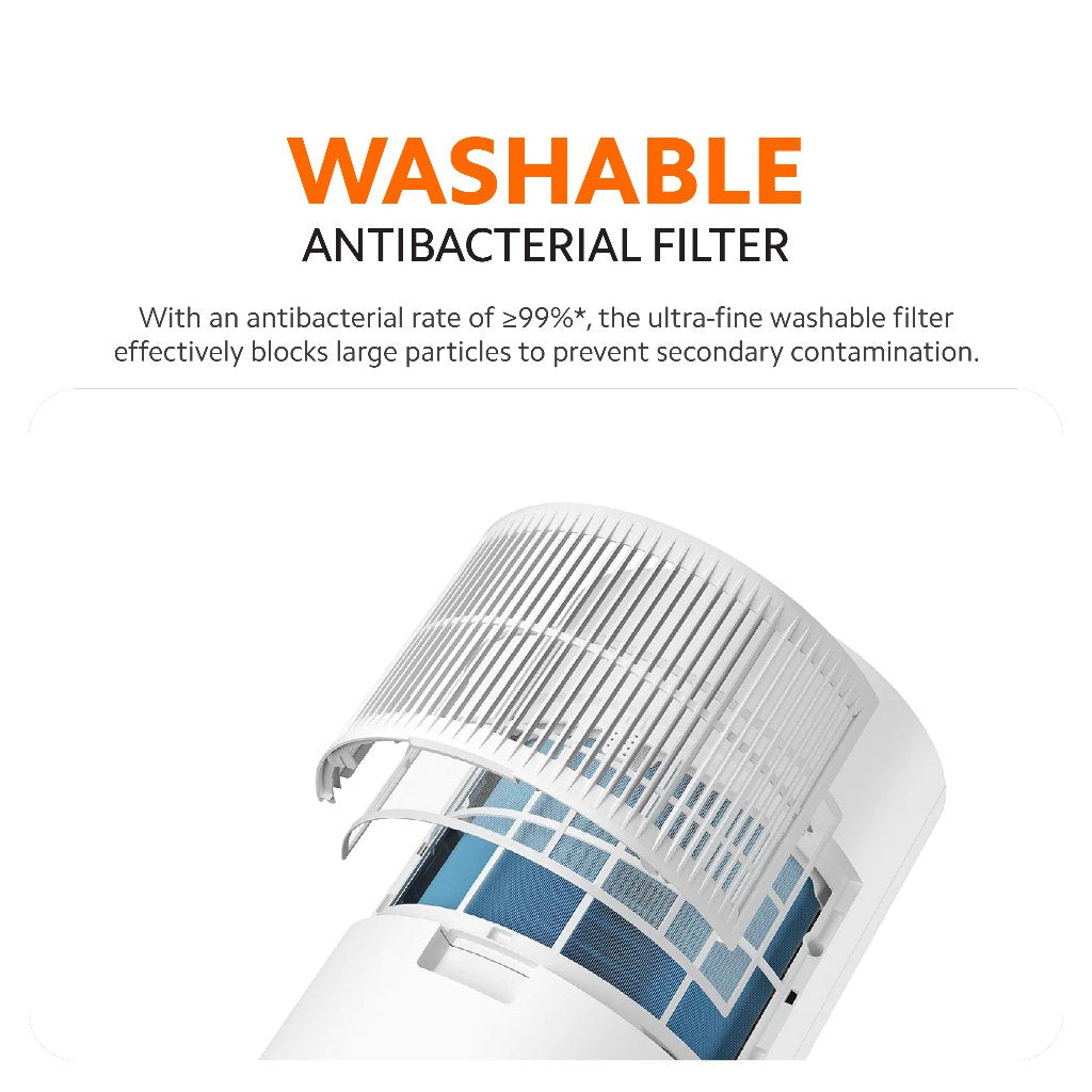 Washable antibacterial filter close-up inside Xiaomi smart dehumidifier top