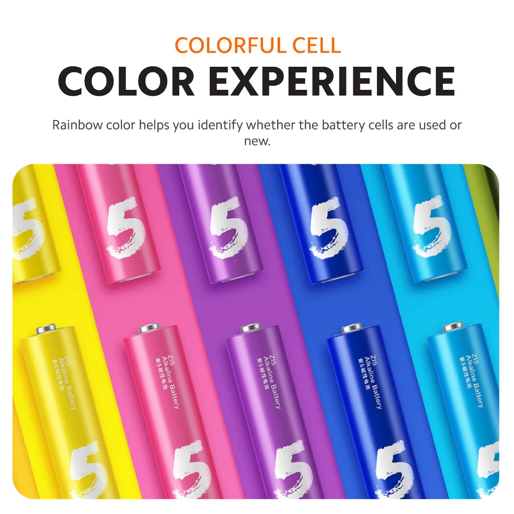 Xiaomi Rainbow Alkaline Batteries (10-Pack)