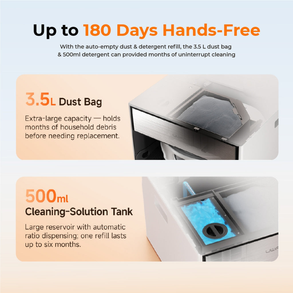 UWANT T300 Robot Vacuum with Built-In WaterKit