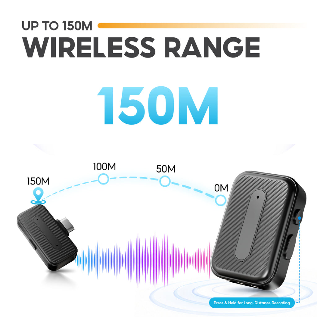 VINKO M1 Wireless Lavalier Microphone