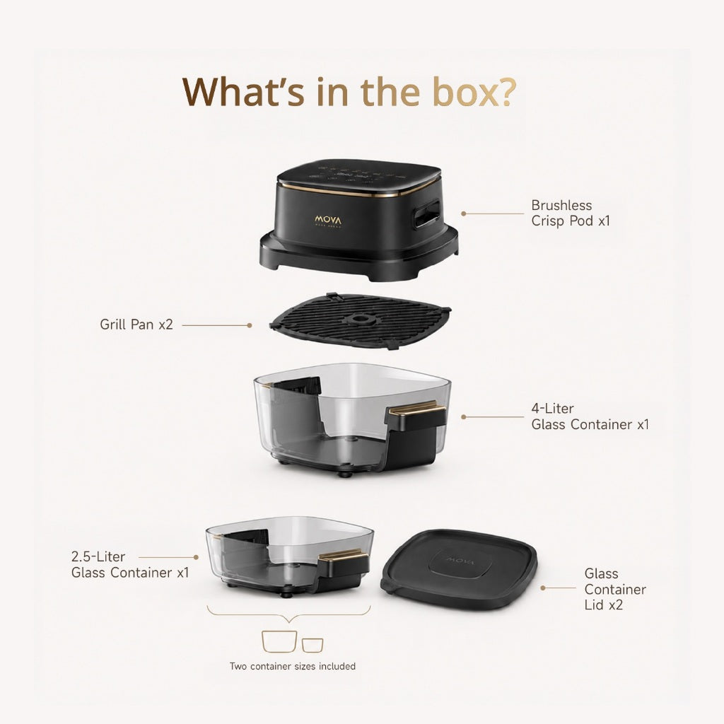 MOVA AF20 Pro Aeroglass Air Fryer
