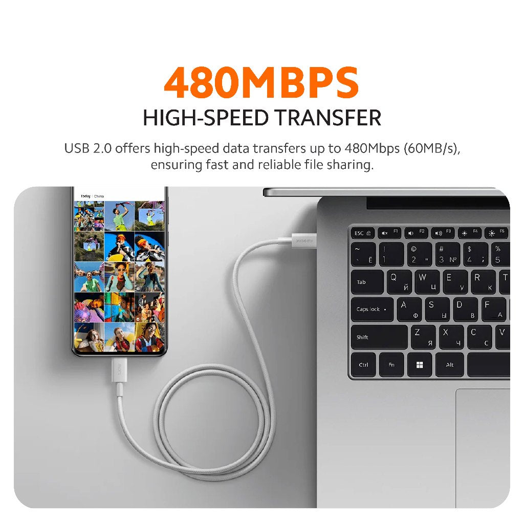 Xiaomi 6A Braided USB-C to USB-C Cable