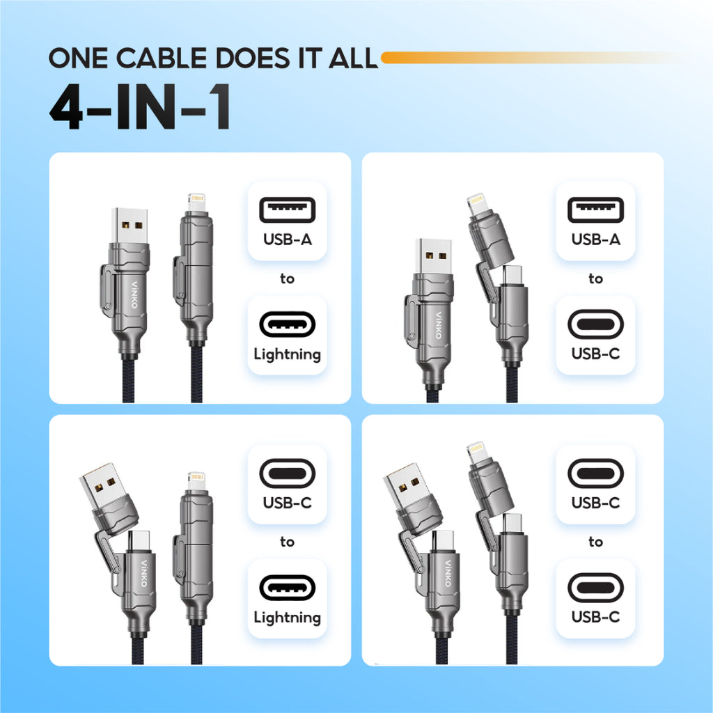 VINKO N1002 4-in-1 Charging Cable