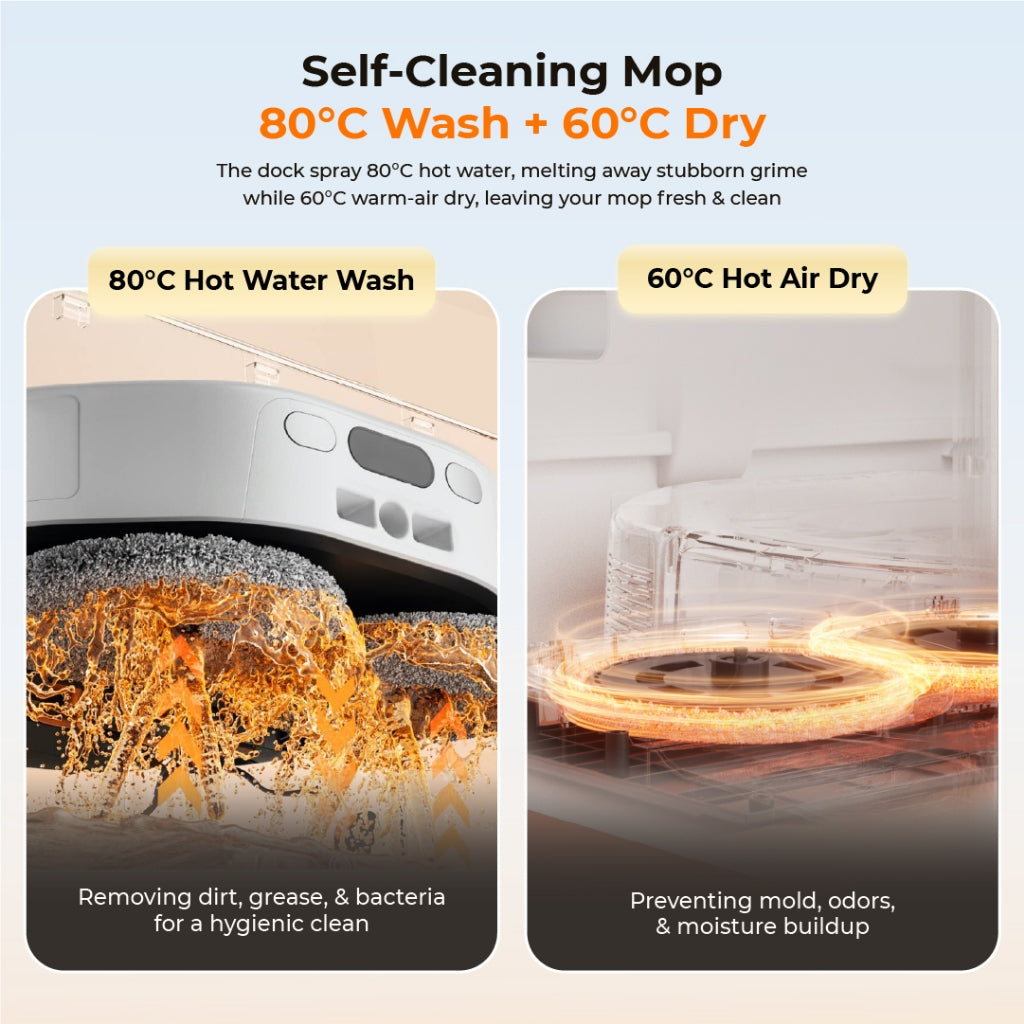 UWANT T300 Robot Vacuum with Built-In WaterKit