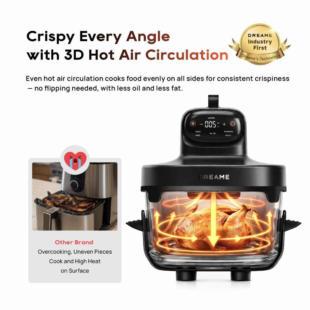 Dreame Tasti PT60 Glass Air Fryer