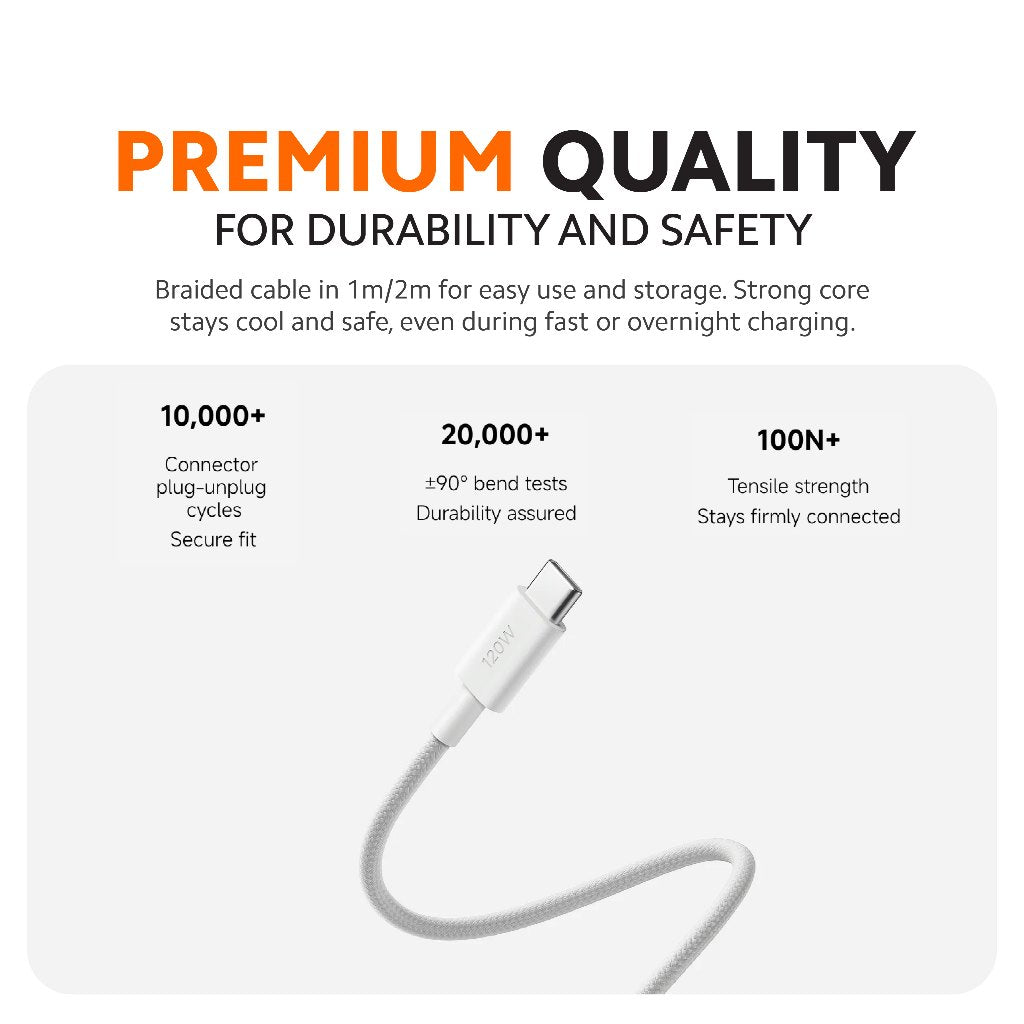 Xiaomi 6A Braided USB-C to USB-C Cable