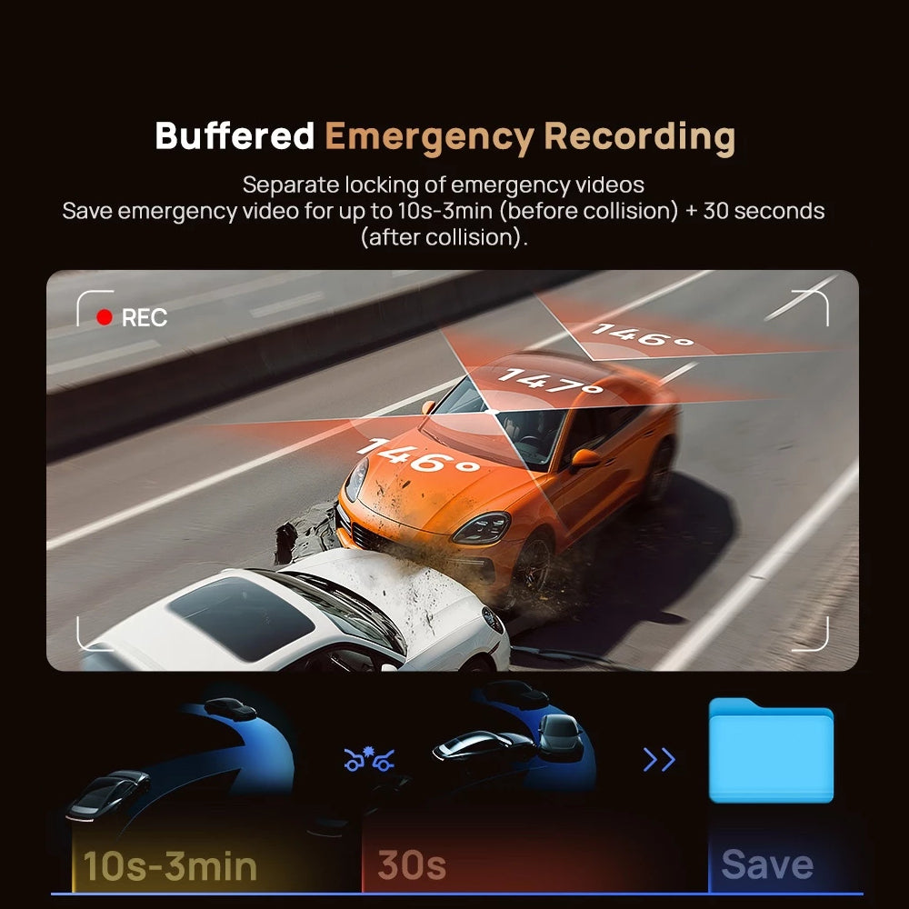 70mai T800 3-Channel Dash Cam