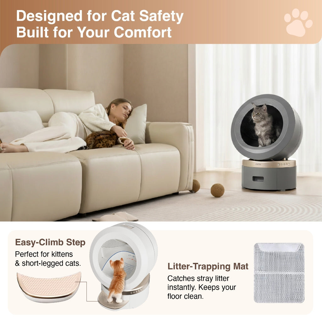 MOVA MeowgicPod LR10 Prime Self-Cleaning Cat Litter Box