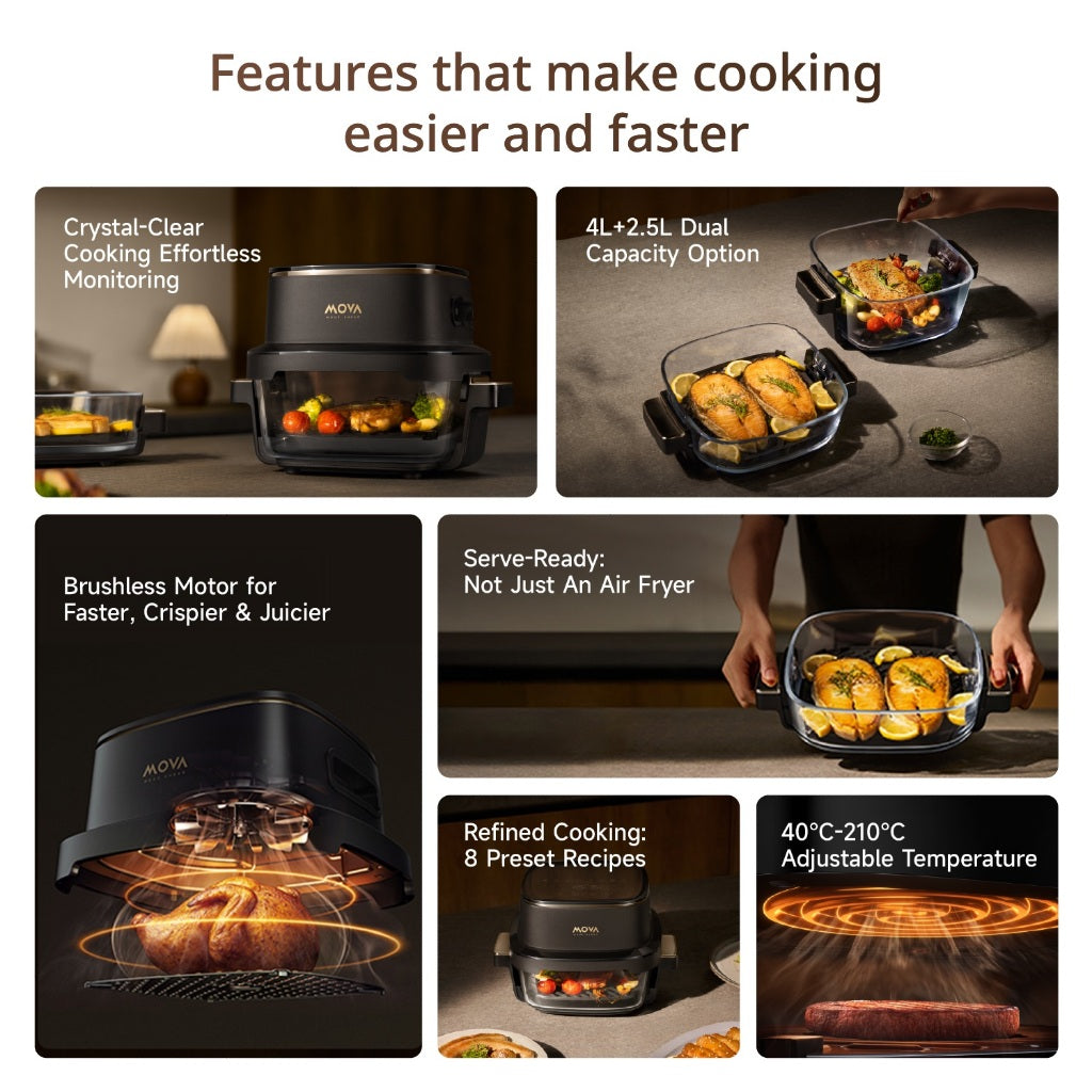 MOVA AF20 Pro Aeroglass Air Fryer