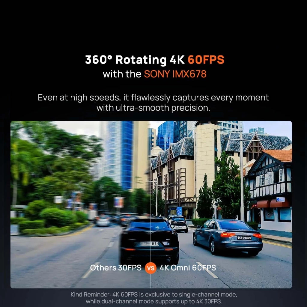 70mai Omni X800 4K 360° Dash Cam