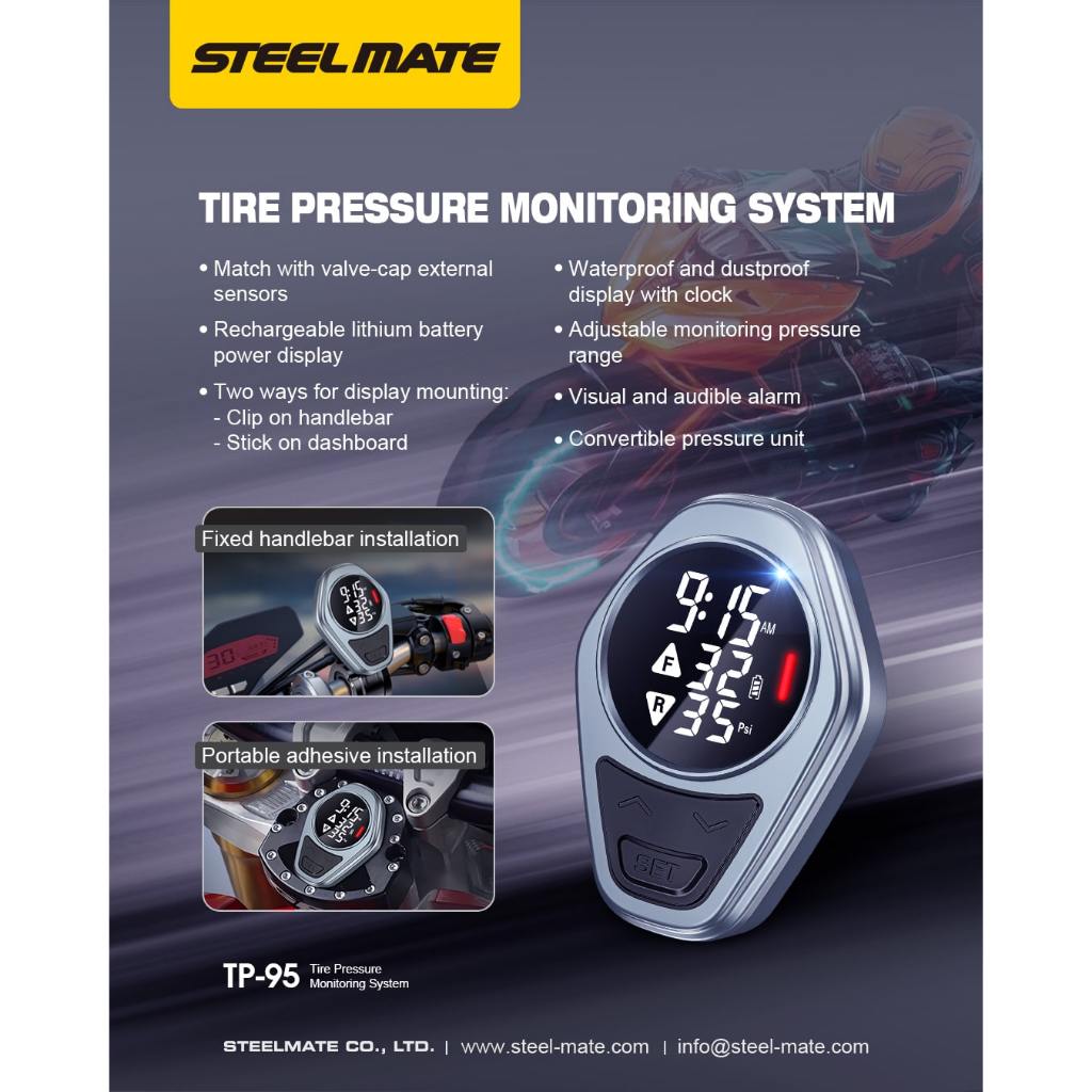 Steelmate Car and Motorcycle TPMS Bundle