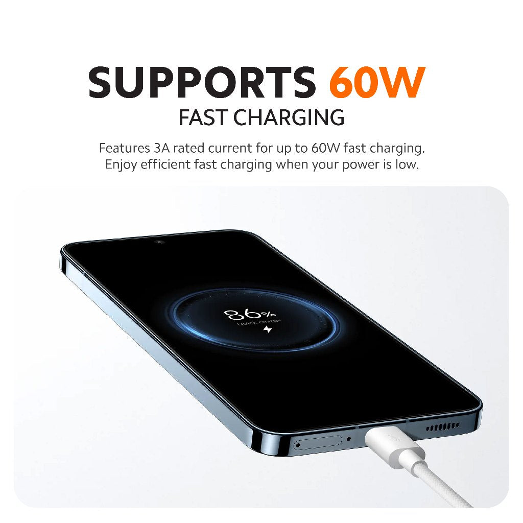 Xiaomi 3A Braided USB-C to USB-C Cable