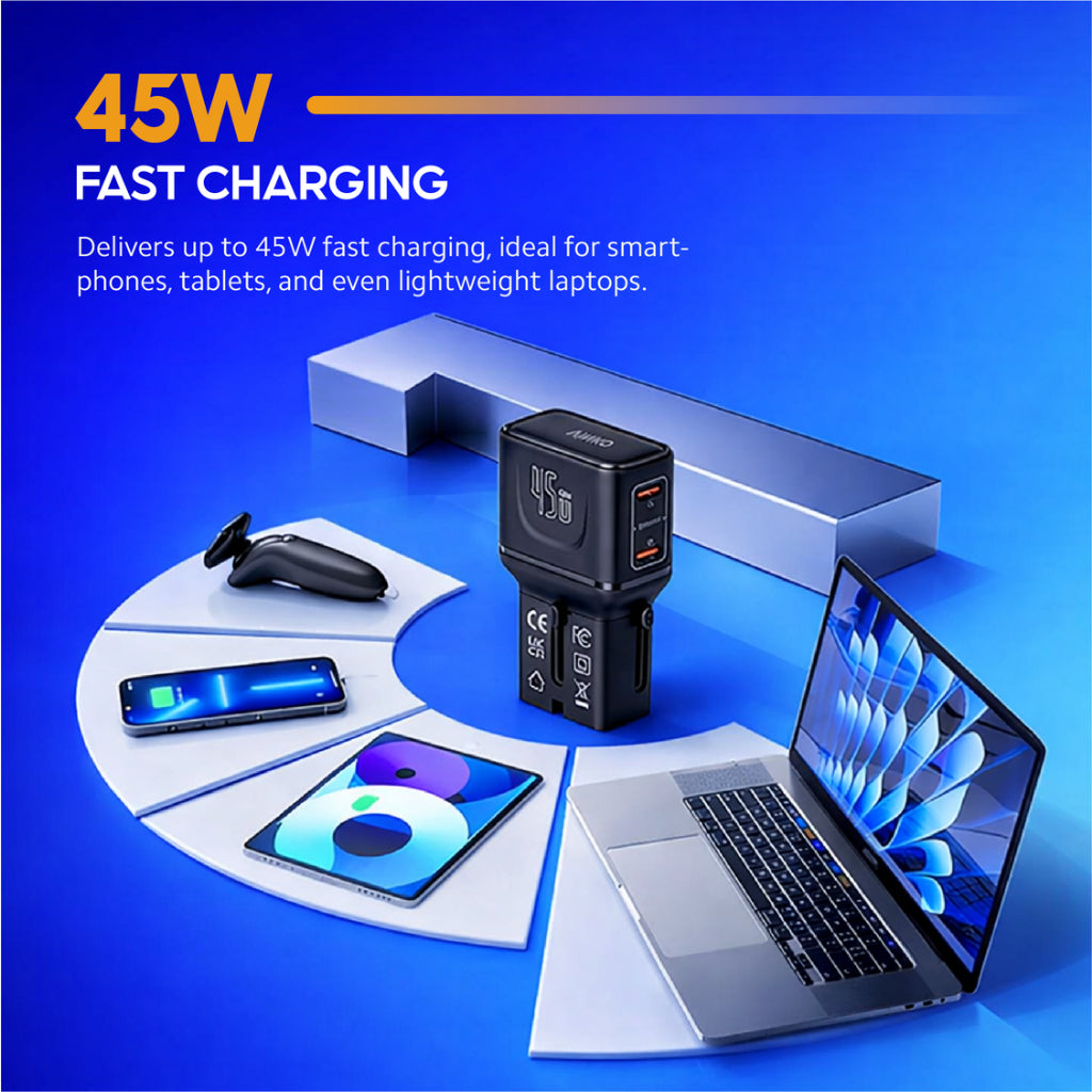 VINKO C1 45W Dual USB-C Travel Charger