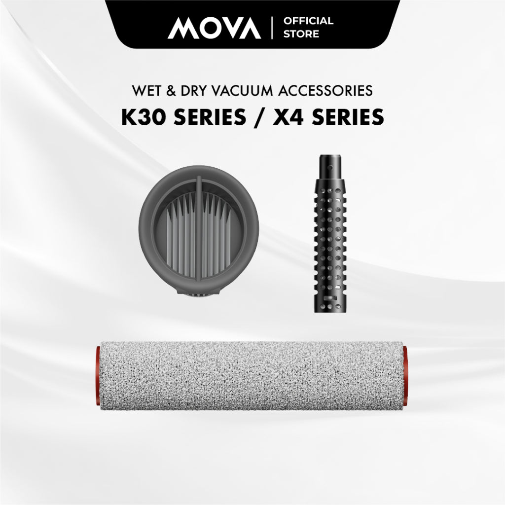 Black perforated deodorant stick cylinder, shown among wet/dry vacuum accessories