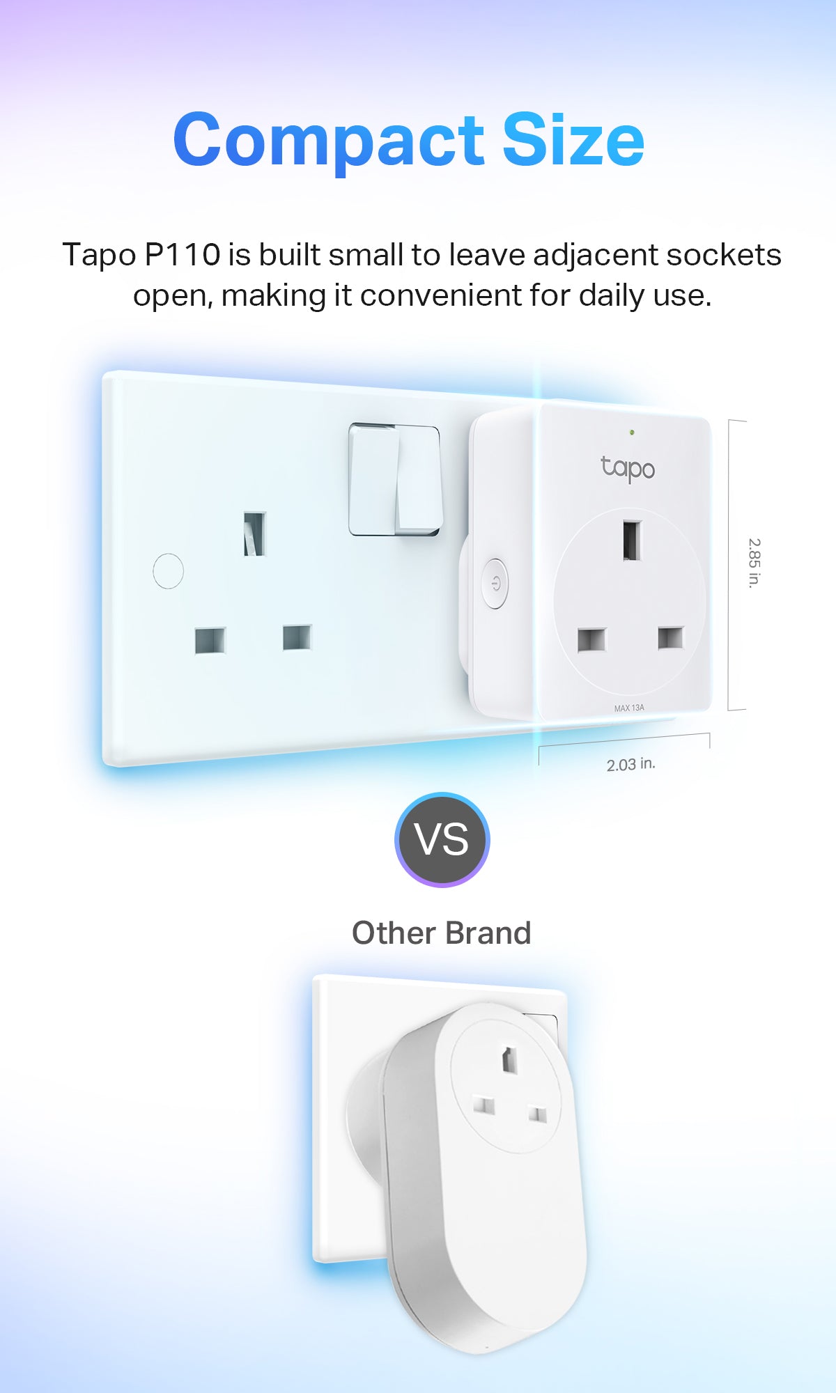 【Safety Smart Plug】TP-LINK TAPO P110 (2PX) MINI SmartPlug, Energy monitor Timer plug, works with Google Home_Wifi_Smart