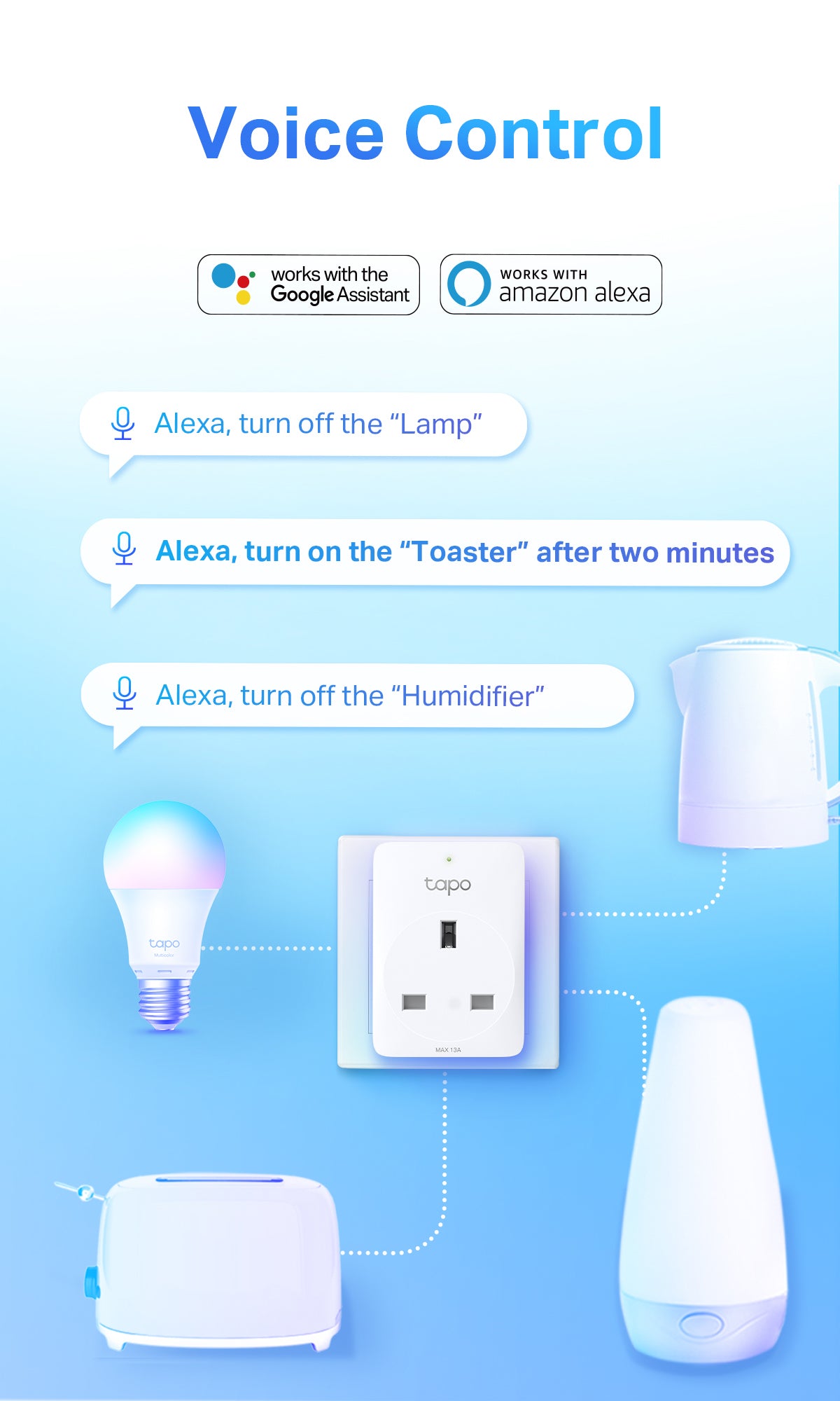 【Safety Smart Plug】TP-LINK TAPO P110 (2PX) MINI SmartPlug, Energy monitor Timer plug, works with Google Home_Wifi_Smart