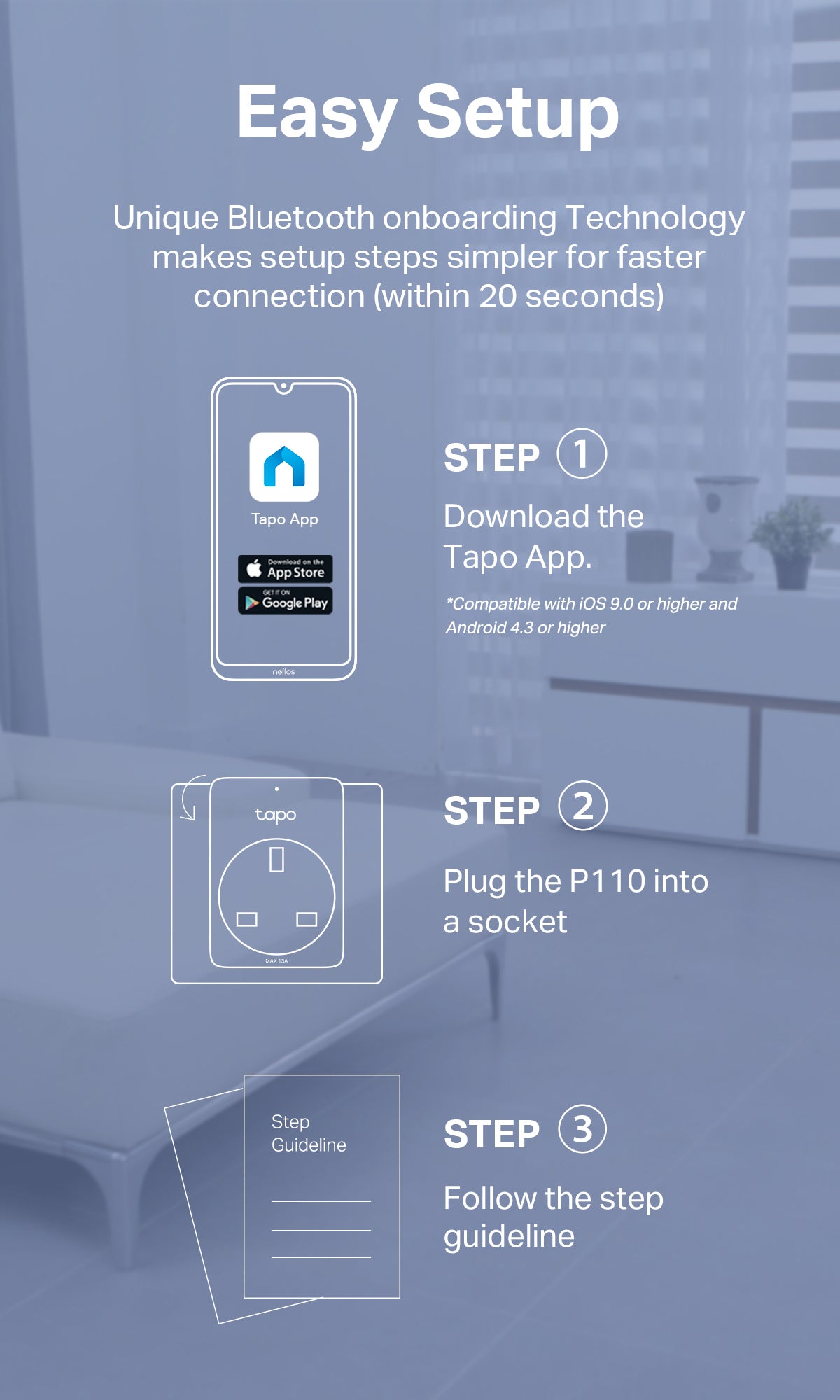 【Safety Smart Plug】TP-LINK TAPO P110 (2PX) MINI SmartPlug, Energy monitor Timer plug, works with Google Home_Wifi_Smart