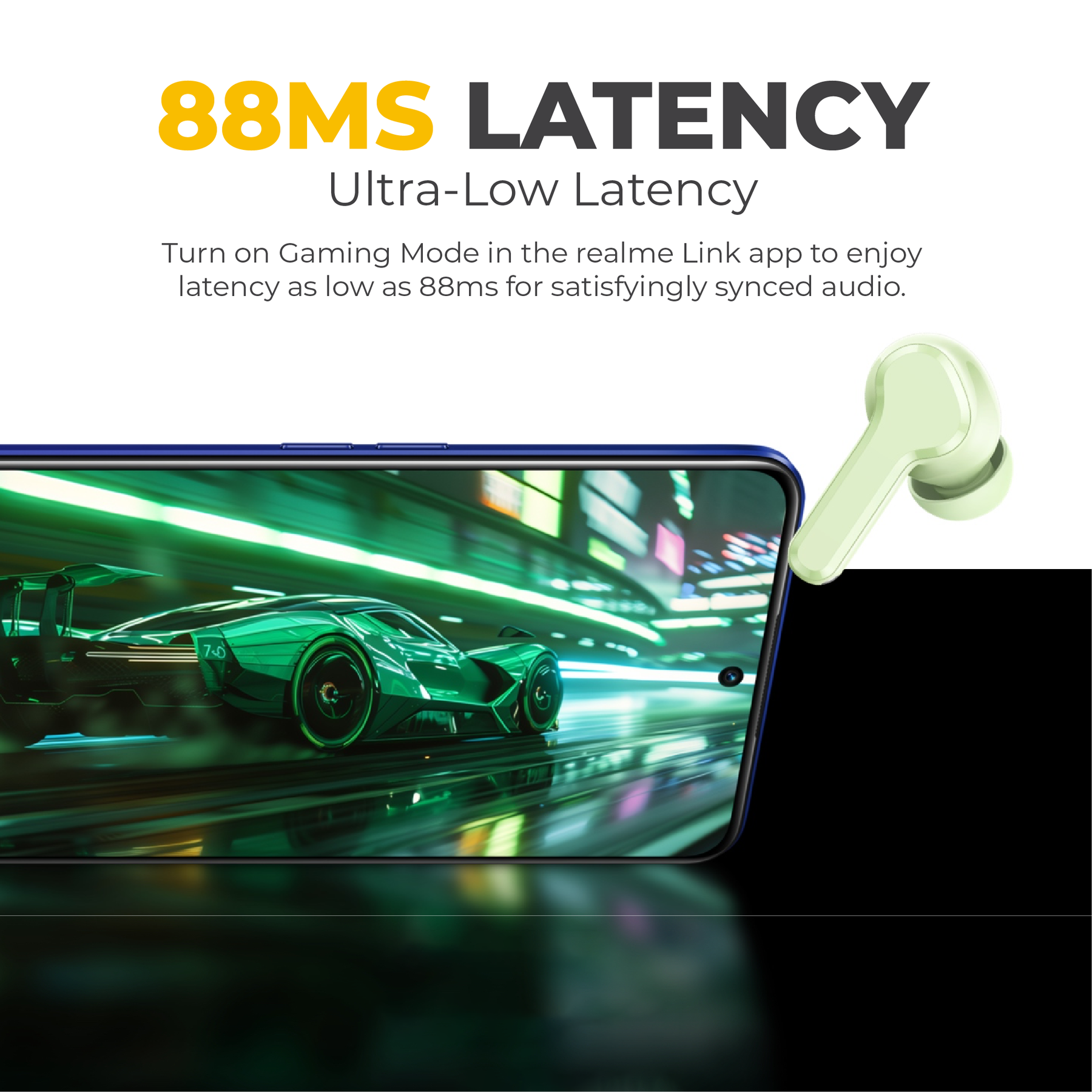 realme Techlife Buds T110 TWS Wireless Earphones 5.4 Bluetooth AI ENC Noise Cancellation 38-Hours IPX5