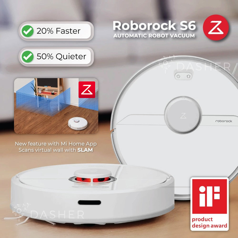 Roborock S6 Robot Vacuum - 3000 sqft
